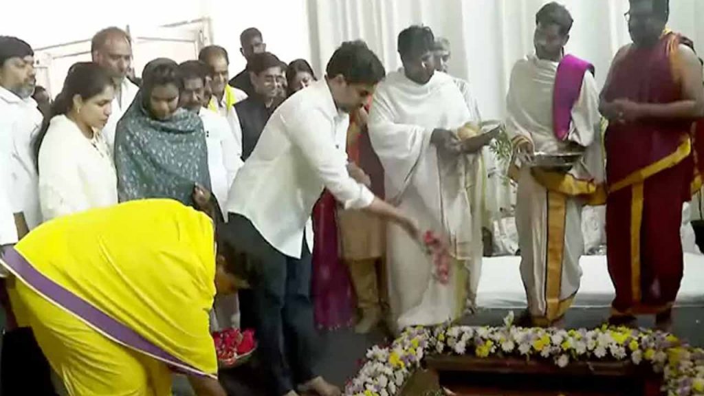 Minister Nara Lokesh lays foundation stone for Reliance CBG plant