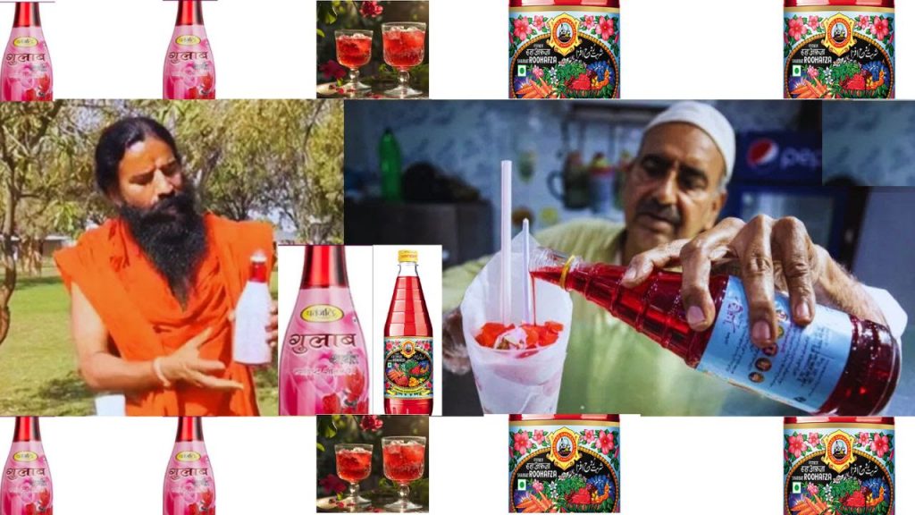 Rooh Afza Vs Patanjali Ramdev Baba Patanjali Sharbat Hamdard Company Rooh Afza Sharbat