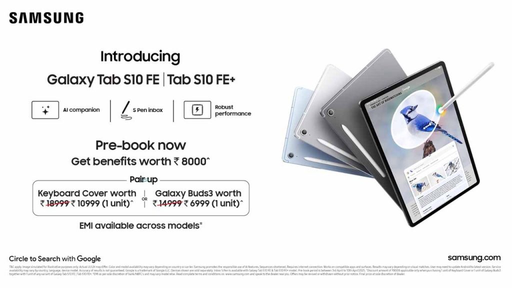 Samsung Galaxy Tab S10FE series launched