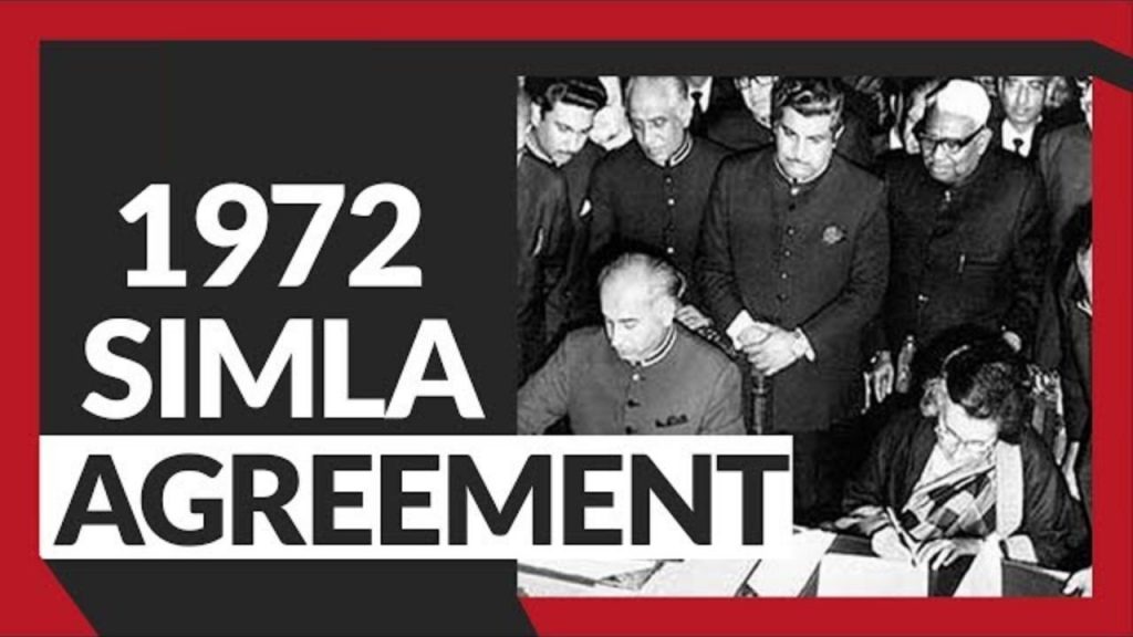 Simla Agreement Shimla Agreement Pakistan India Indus Water Treaty