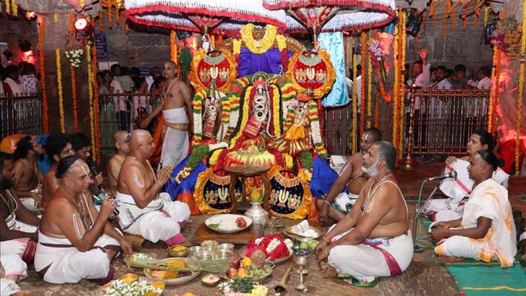 foundation stone for the Vontimitta Brahmotsavam is laid today.