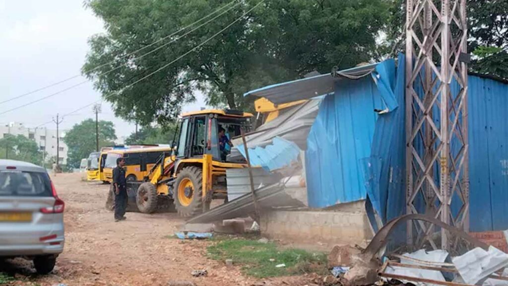 Hydra demolitions in Hydernagar once again..
