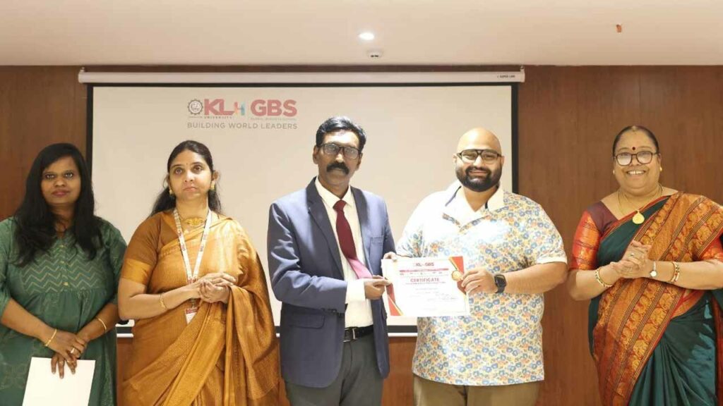 KLH Global Business School presents awards to outstanding students