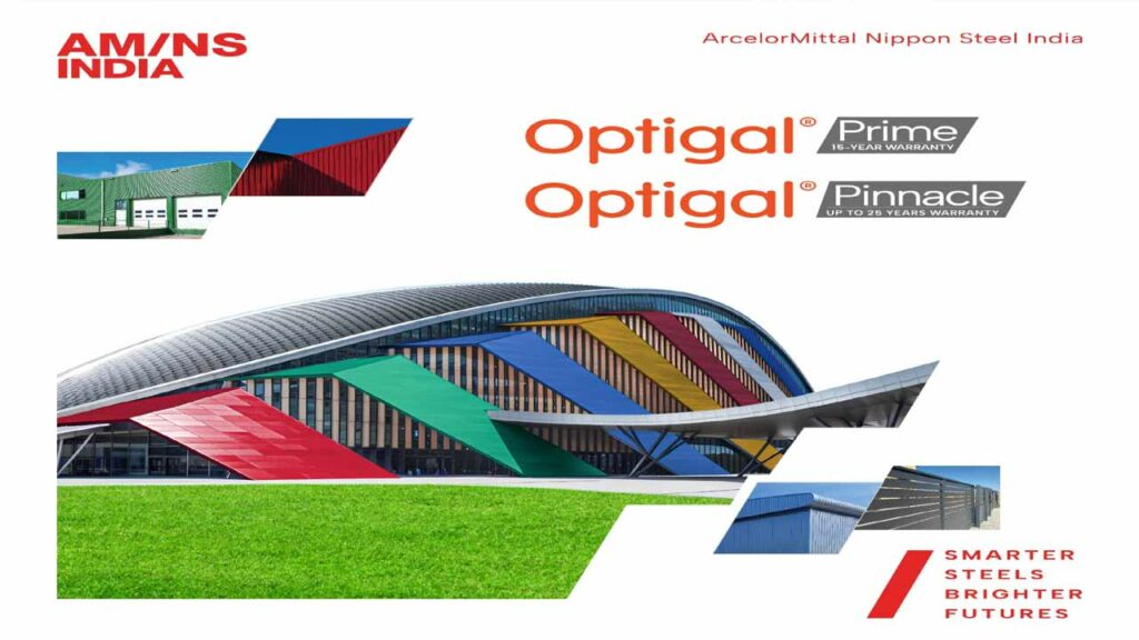 AM/NS India marks milestone in color-coated steel segment with launch of Optigal Prime, Pinnacle