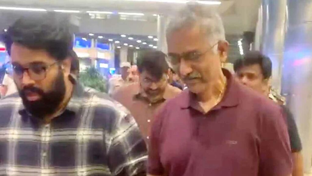 Former SIB chief Prabhakar Rao attends SIT inquiry