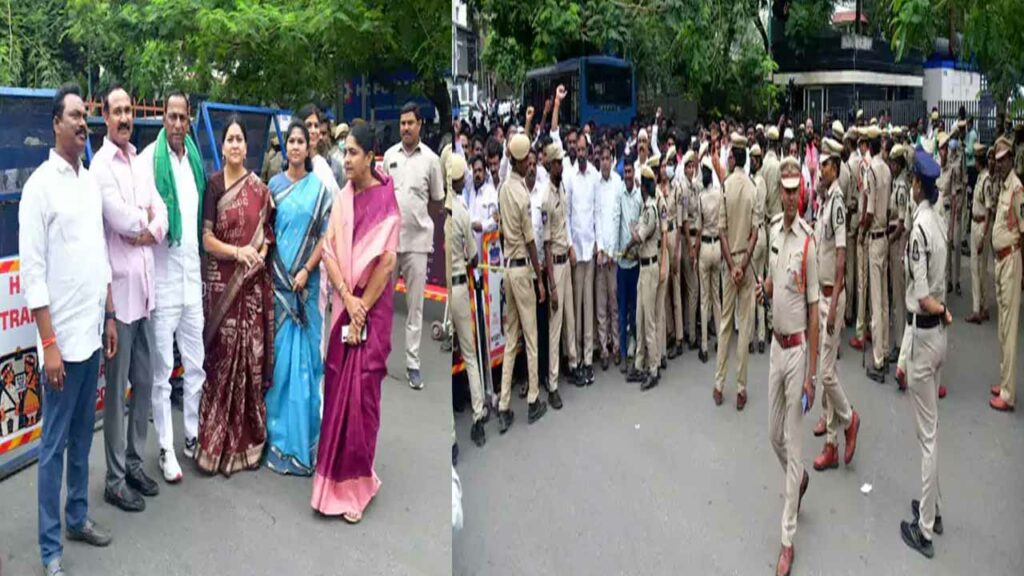 KCR ahead of Kaleshwaram Commission.. Heavy security at BRK Bhavan