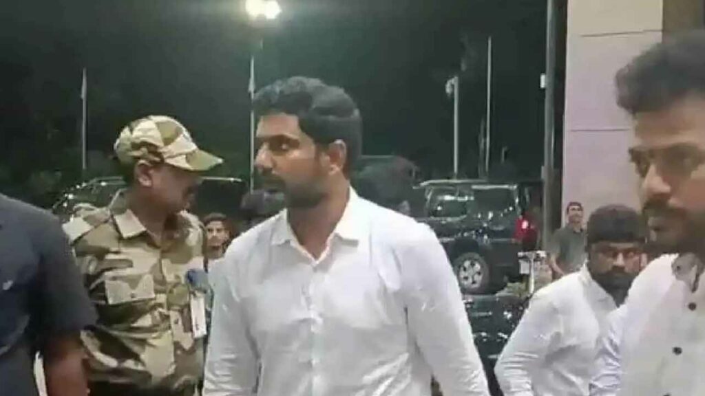 Minister Nara Lokesh meets the Vice President