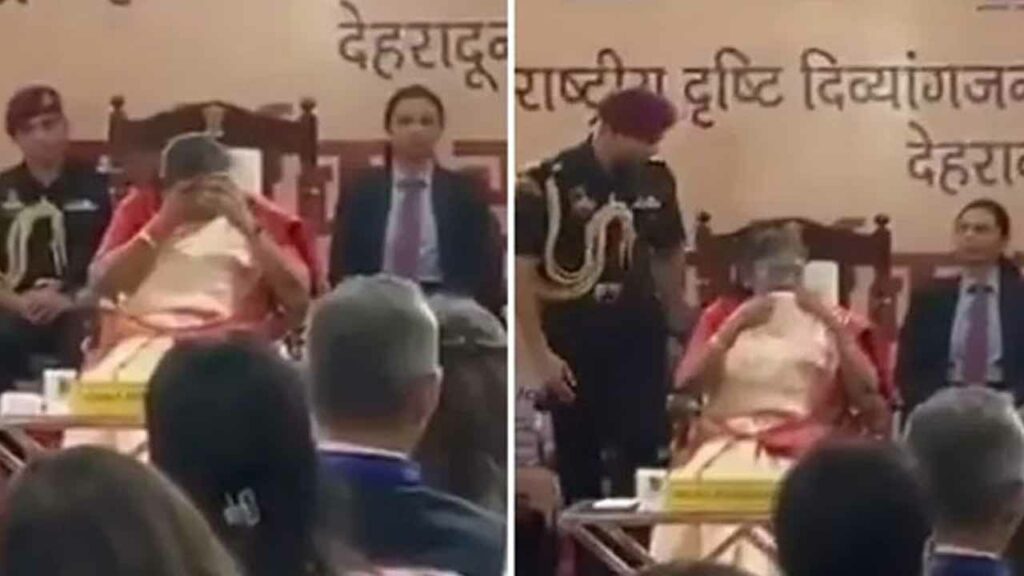 President moved to tears by students' spirit