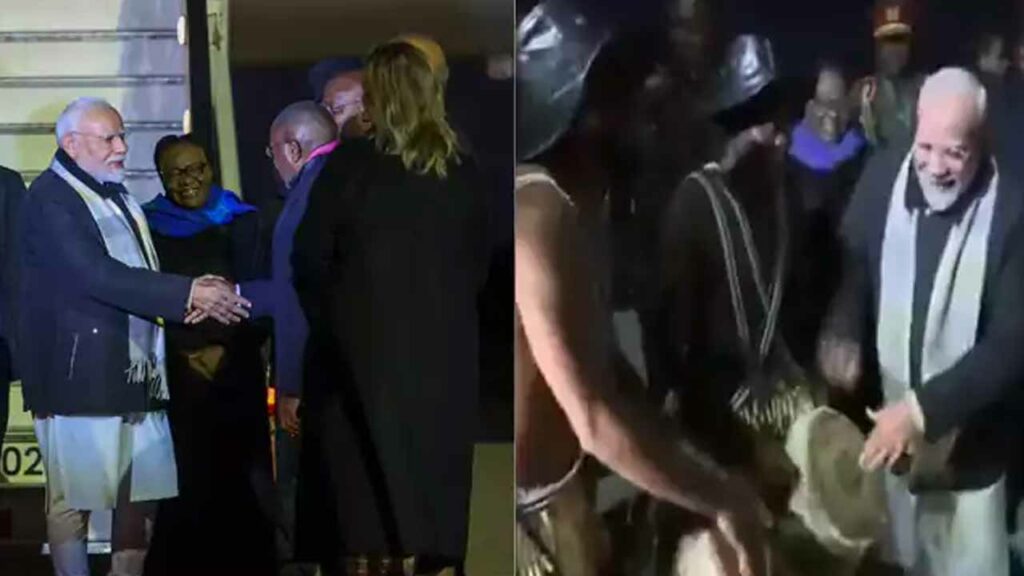 PM Modi in Namibia.. Third Indian PM to be honored in an African country