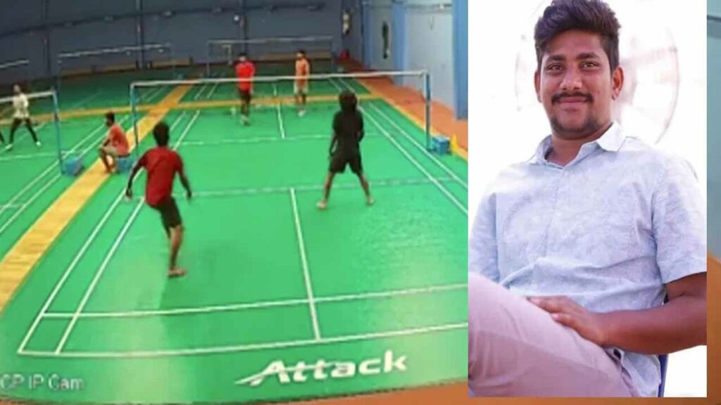 A 25-year-old man died after collapsing due to a heart attack while playing shuttle