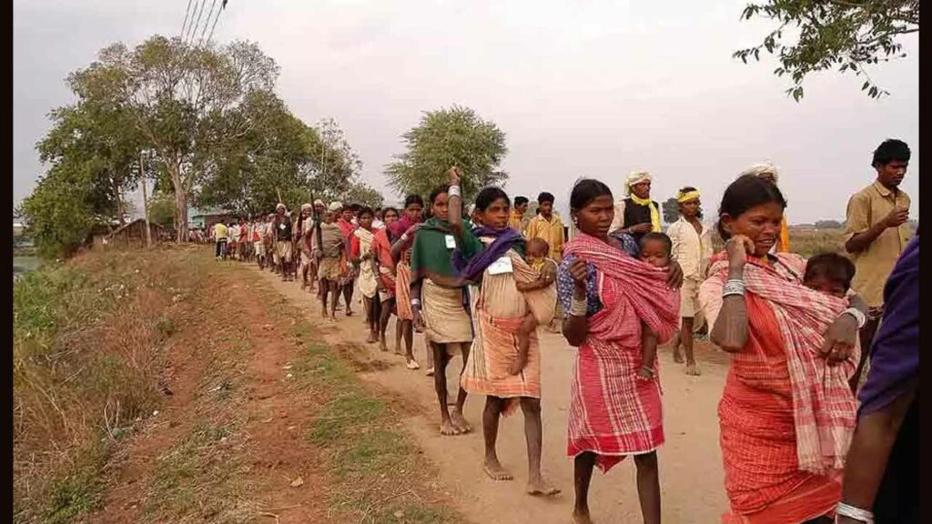 Adilabad Tribals Protest On