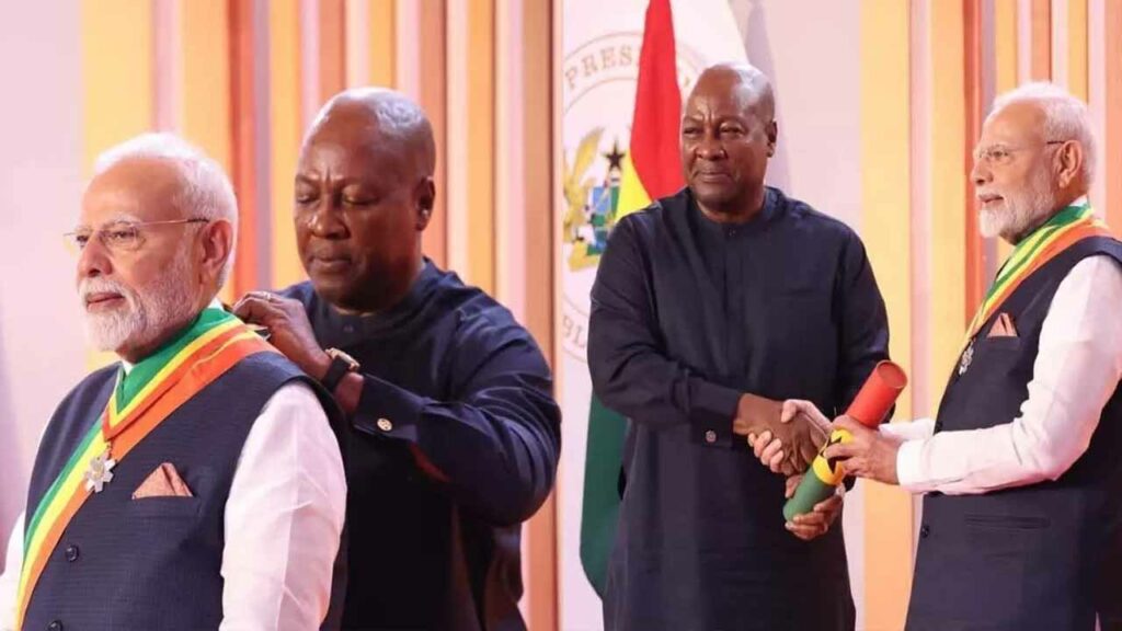 Modi honoured with Ghana's highest award: A new chapter in India-Ghana ties