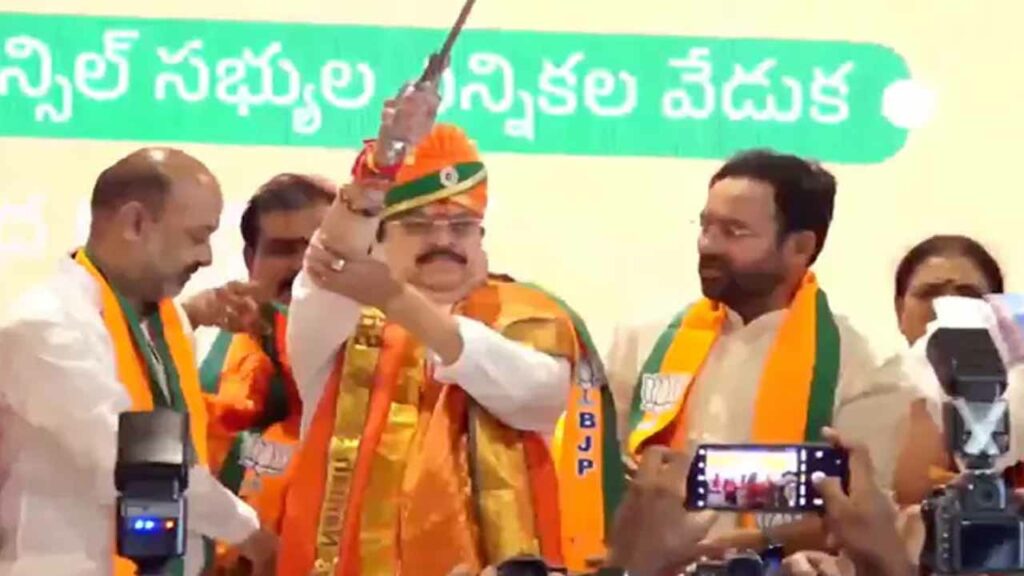 New leadership for Telangana BJP.. N. Ramachandra Rao takes charge as state president