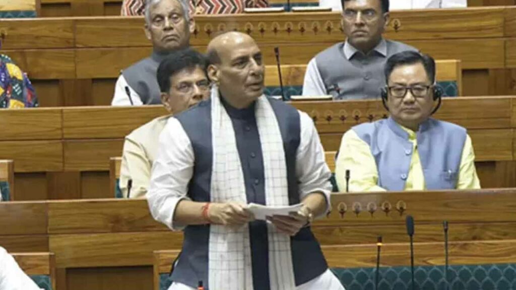 Rajnath Singh's speech in Parliament on Operation Sindoor