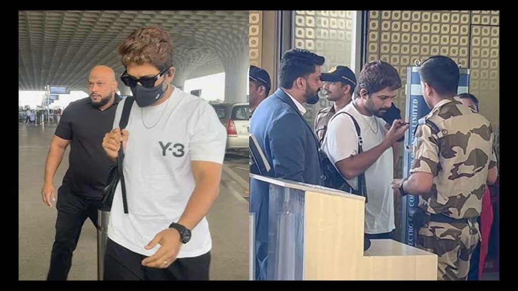 Allu Arjun Mumbai Airport