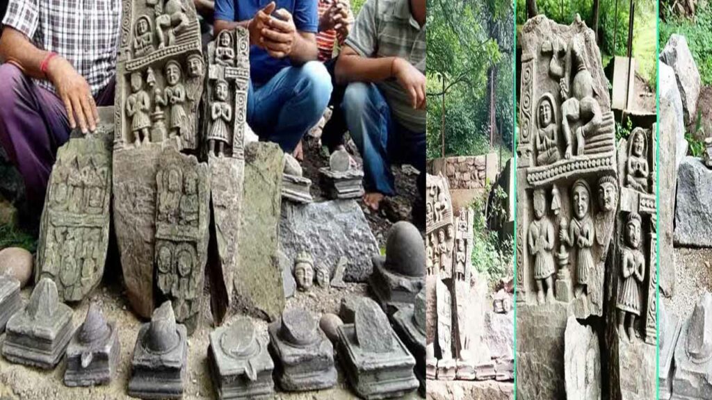 Ancient Hindu idols from the 8th century discovered in Anantnag