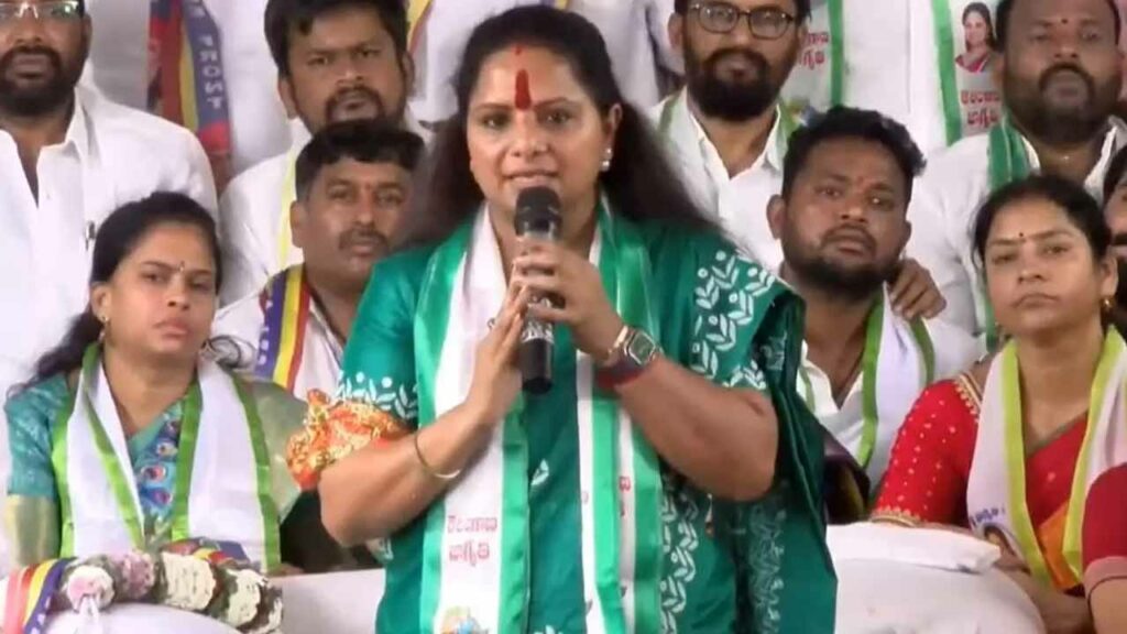 MLC Kavitha begins 72-hour hunger strike