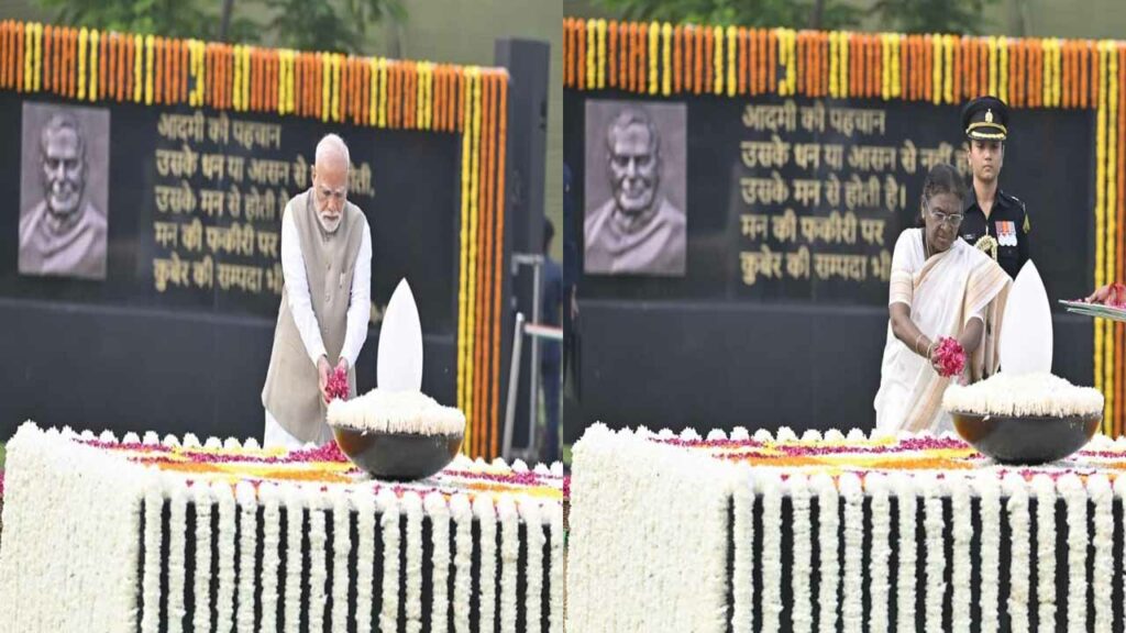Vajpayee's death anniversary.. Prime Minister, President pay tribute