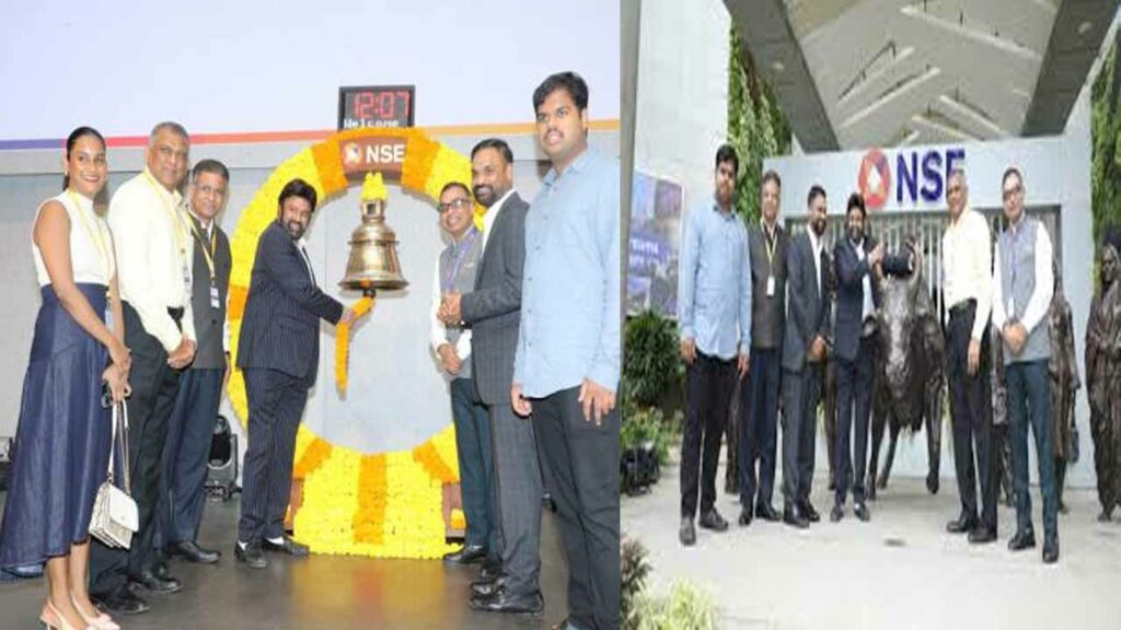 Balakrishna is the first South Indian hero to ring the National Stock Exchange bell.